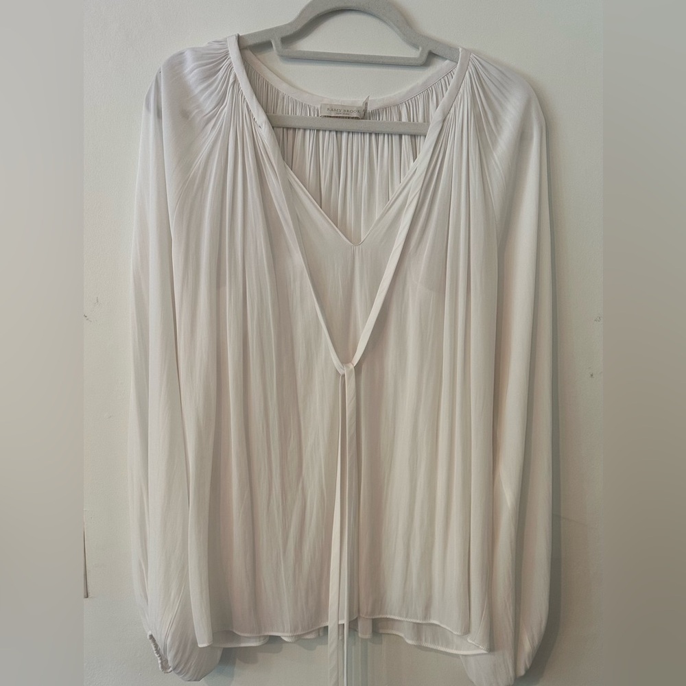 Ramy Brook Elegant White Women's with tie and elastic around wrist.